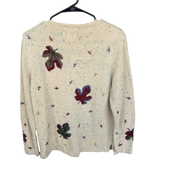Vintage Christopher & Banks Cardigan Sweater Womens Medium Hand Embroidered Silk - Picture 2 of 10